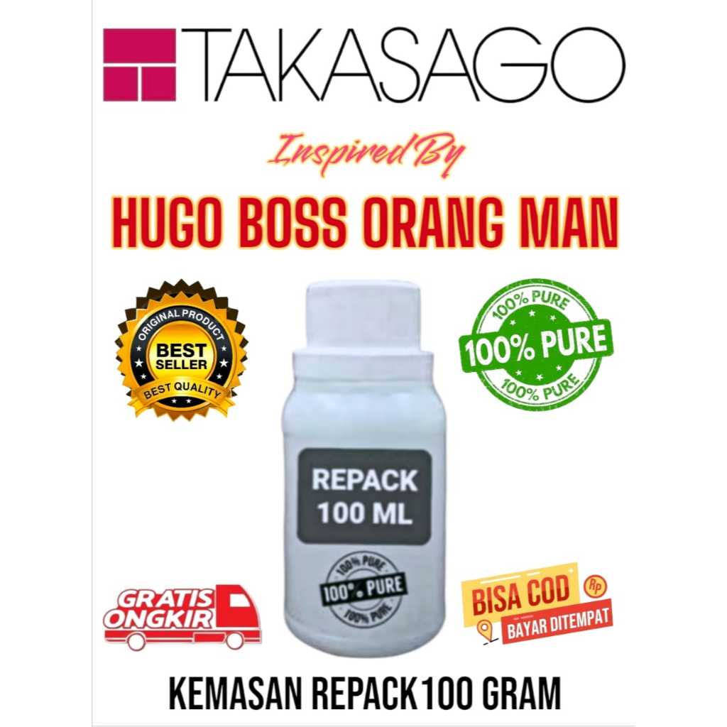 [REPACK] ~HB Orange Man~ BY TAKASAGO BIBIT PARFUM MURNI KEMASAN 50 & 100 GRAM ORIGINAL PABRIK.