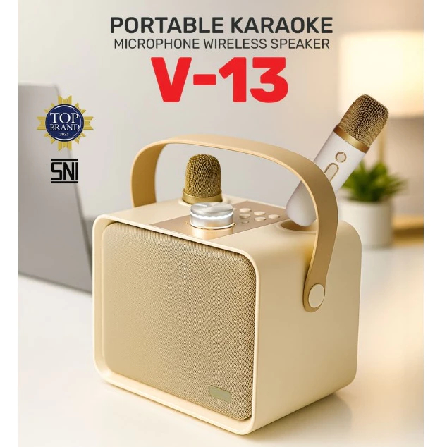 Speaker Advance Bluetooth Karaoke V13 + Mic