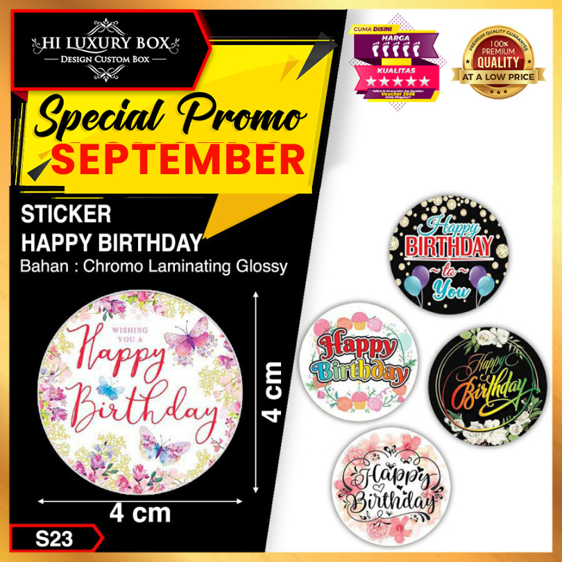 

Sticker | Sticker Murah | Sticker Happy Birthday | 4x4 Sticker Ulang tahun Sticker ucapan