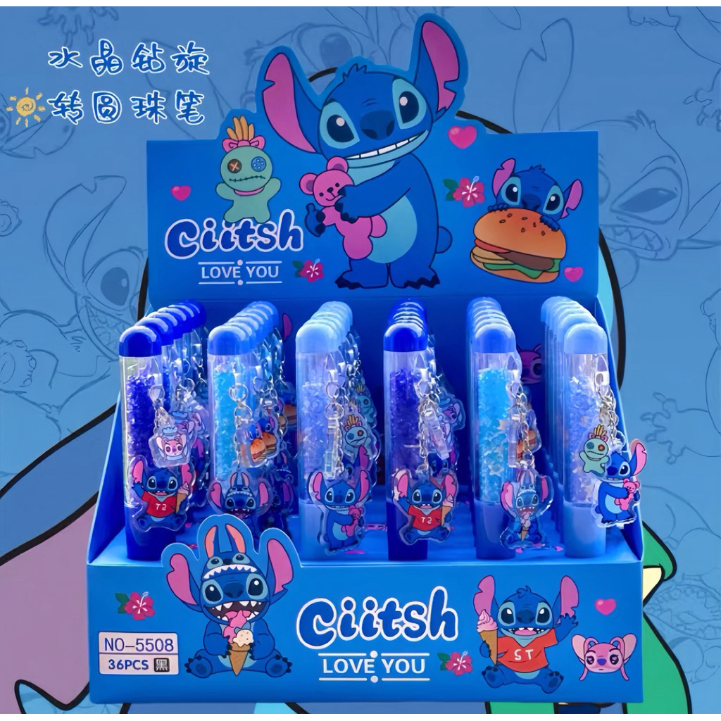 

Pulpen Stitch Krikil Akrilik 5508 // Pulpen Stitch Isi Kepala Kecil Kecil 5503 // Alat Tulis Pulpen Karakter Stitch