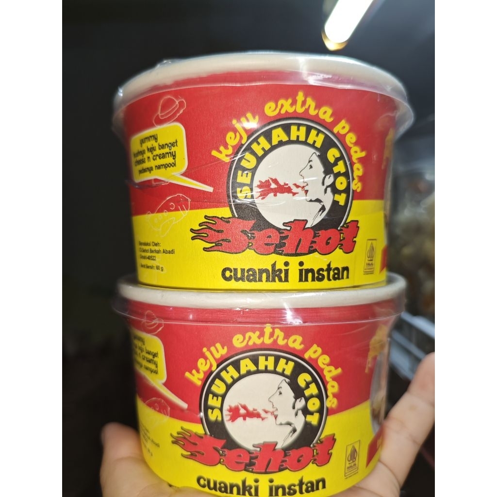 

Cuankie Instan Cup Rasa Kuah Keju Pedas