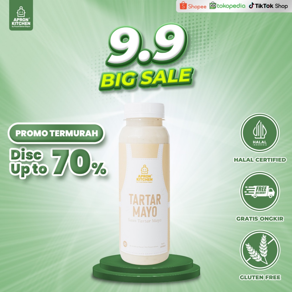 

Apron Kitchen Tartar Mayo Saus Bumbu Masak Jepang 250ML
