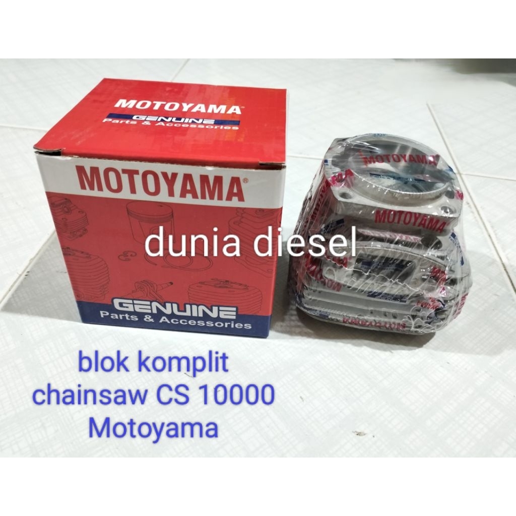 blok set senso Motoyama CS10000 Asli chainsaw blok komplit cylinder blok