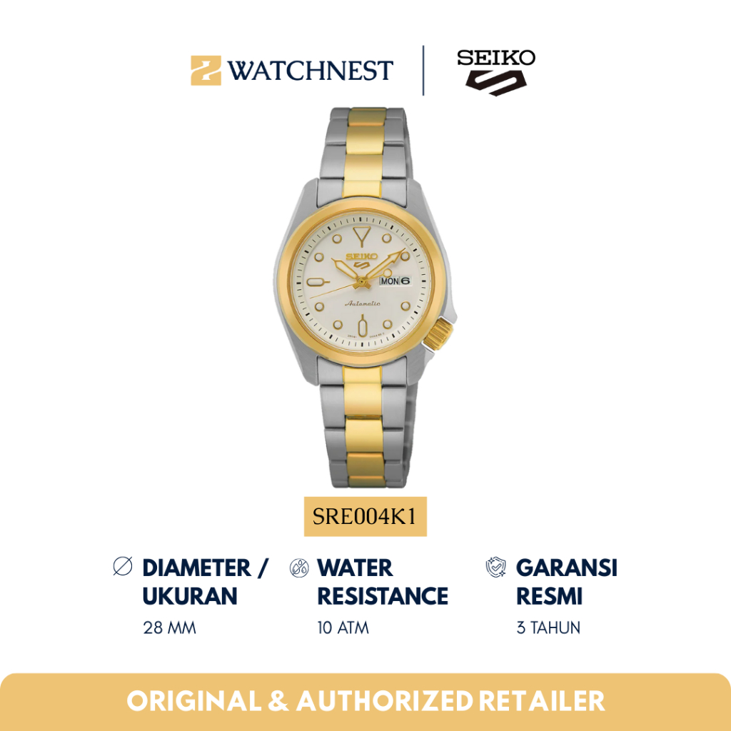 Jam Tangan Wanita SEIKO 5 SRE004K1 Original Resmi Garansi 3 Tahun