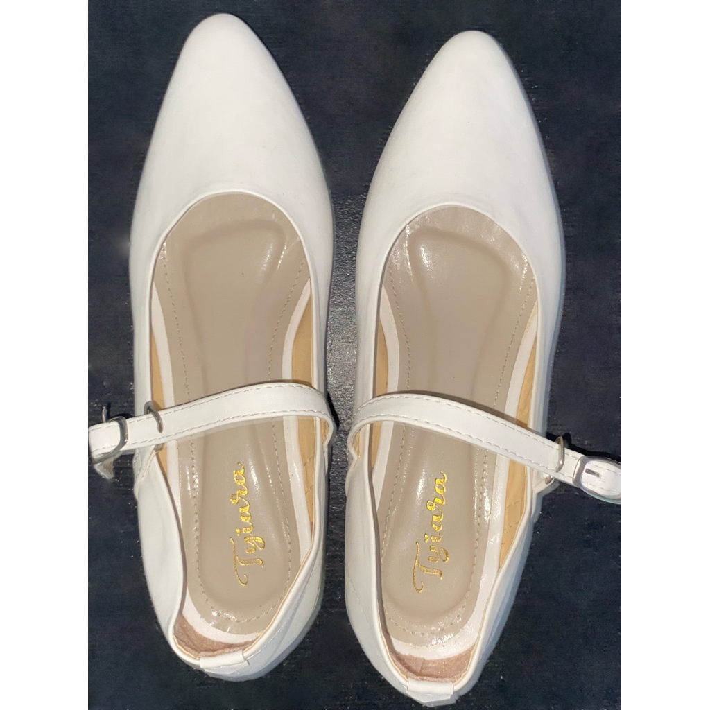 SEPATU HEELS WANITA WHITE/PUTIH