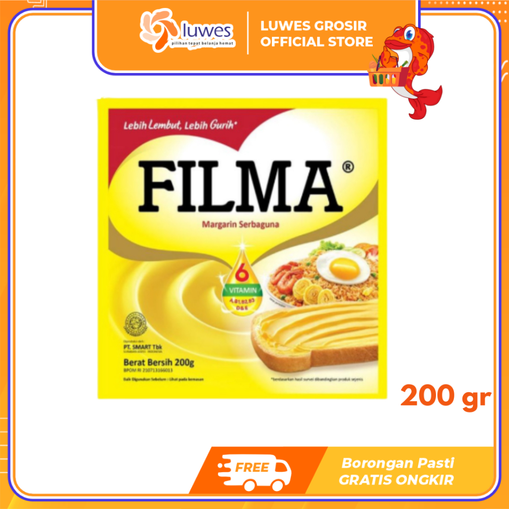 

Margarin Filma Mentega Serbaguna Margarine Refil 200gr Terlaris