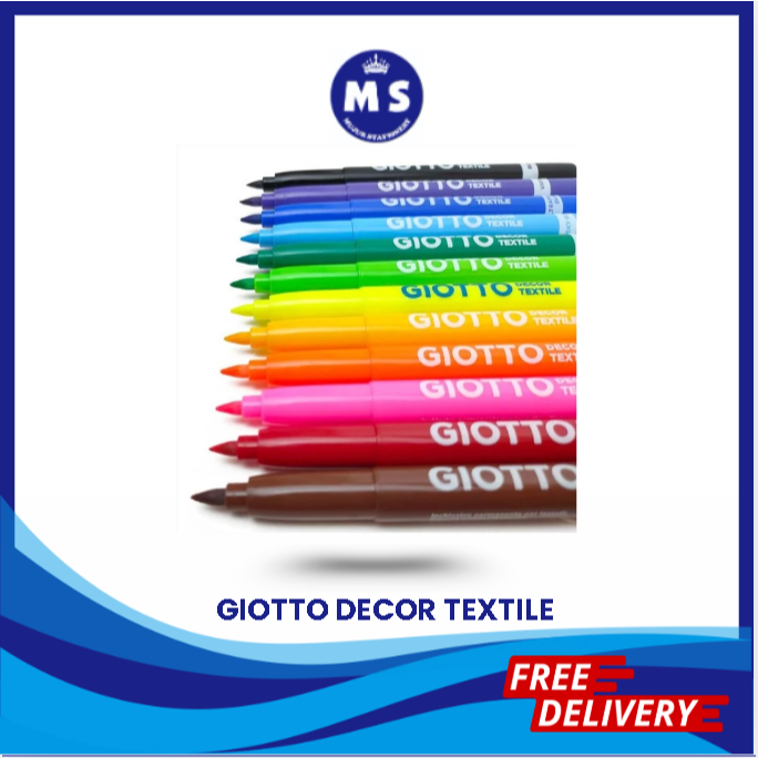 

Giotto Decor Textile Fabric Marker Permanent Tinta 4960