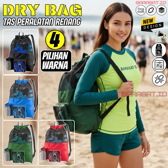 Tas Punggung Renang Kantong Peralatan Untuk membawa Alat Lengkap Olahraga Berenang Menyelam Pantai P