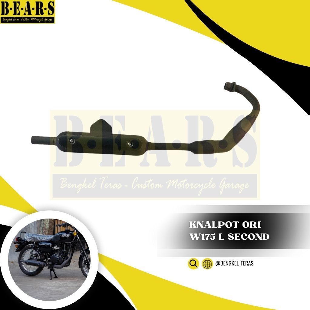 Knalpot Kawasaki W175 L Injeksi Original Part