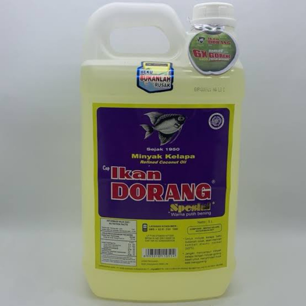 

Minyak goreng kelapa bening cap dorang