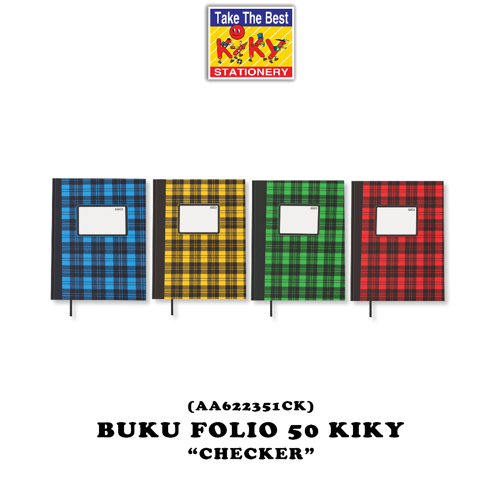 

KIKY Buku Hard Cover Kwarto Glossy (Uk. 16 x 21 cm) Isi 50 Lembar