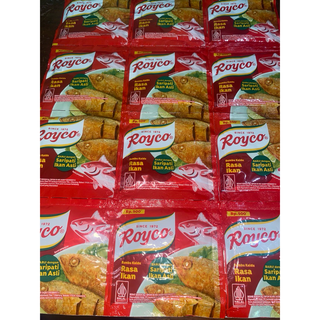 

ROYCO Kaldu IKAN Sachet PROMO 3 RENCENG ( 8g x 12 x 3)