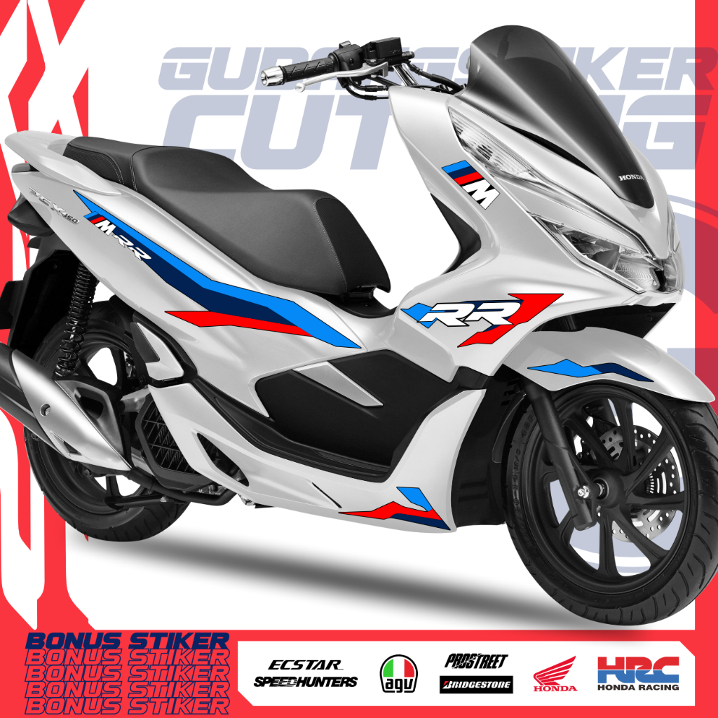 Striping Cutting Sticker Honda PCX 160 Motif BMW / STIKER STIPING