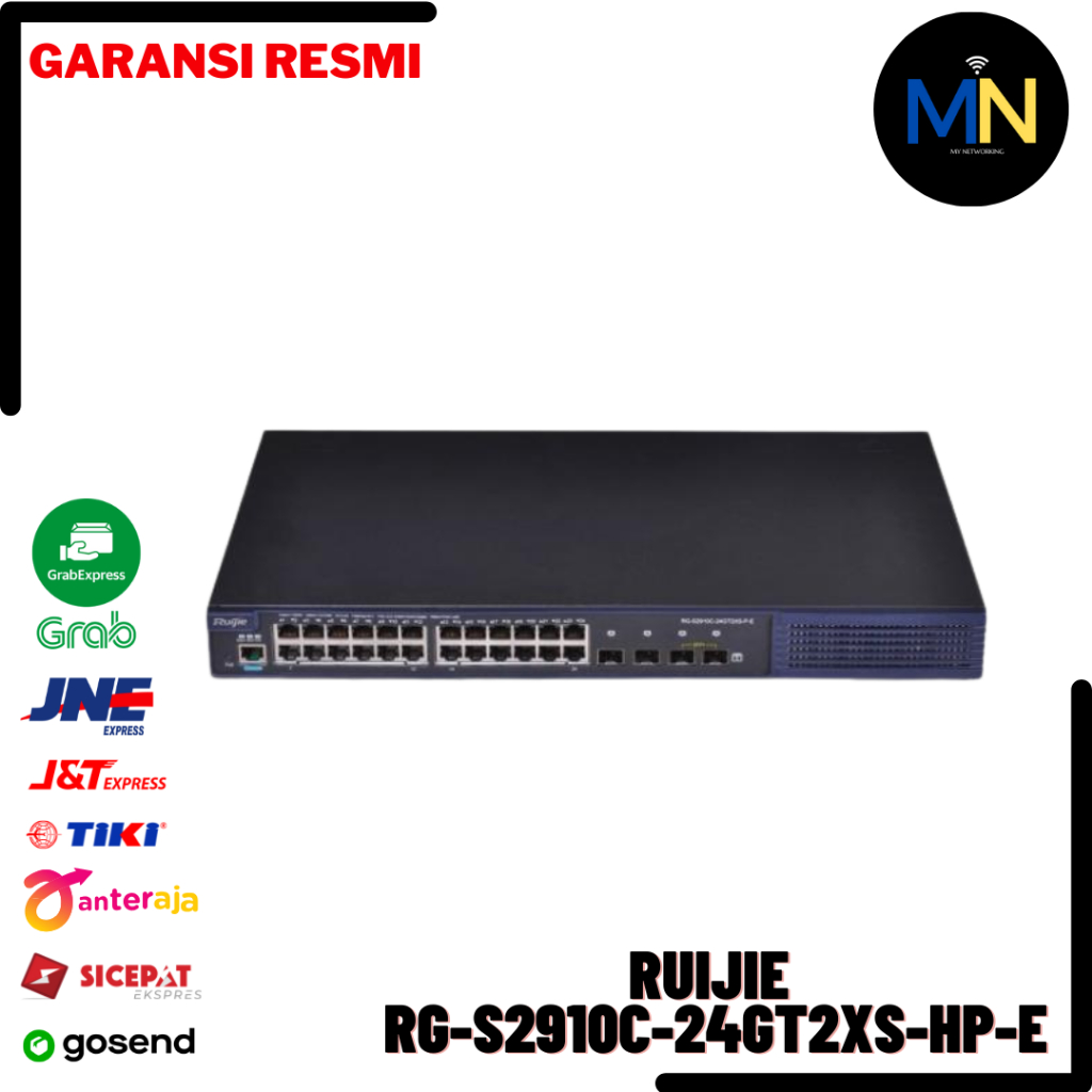 Ruijie RG-S2910C-24GT2XS-HP-E 24 Port Gigabit Network PoE Switch