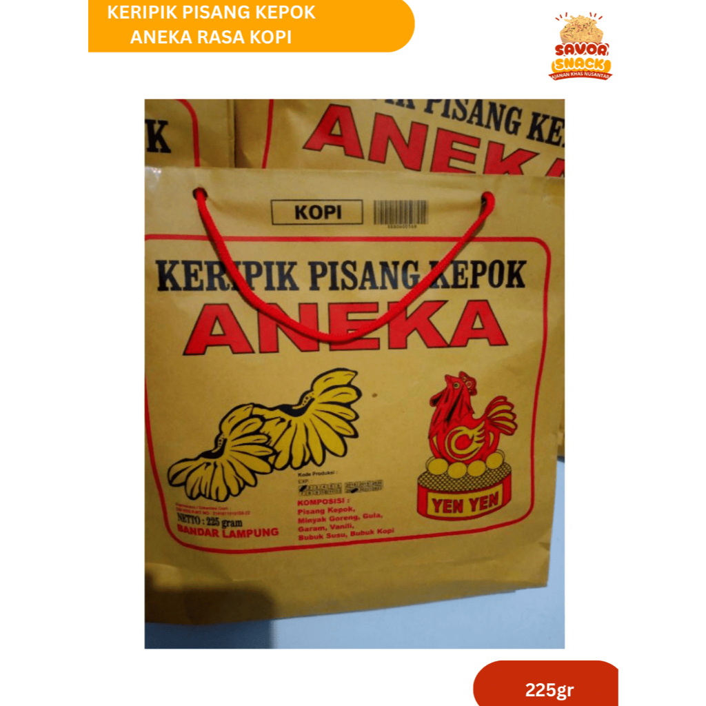 

KERIPIK PISANG OLEH OLEH KHAS LAMPUNG WAJIB BANYAK VARIAN RASA 225 GR ANEKA SARI RASA YEN YEN