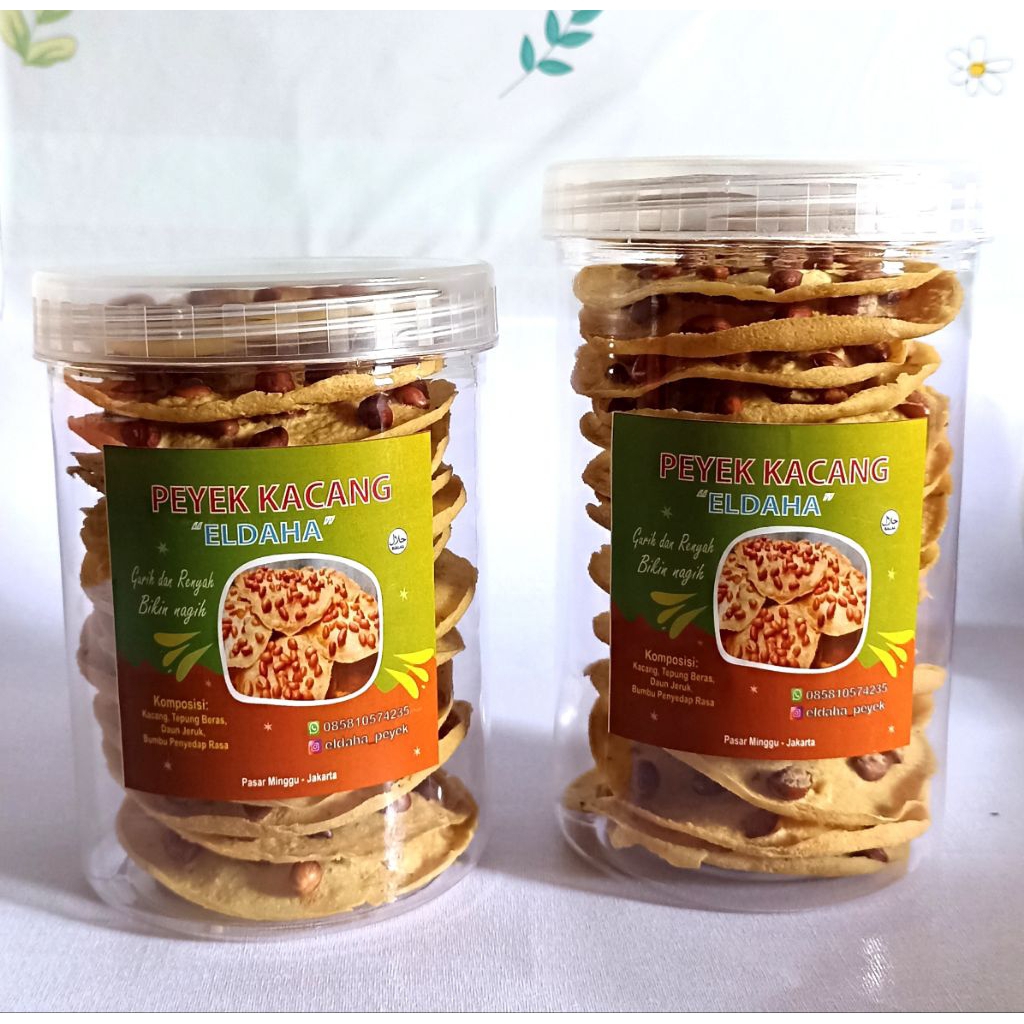 

Peyek Kacang Gurih Renyah Bulat Toples