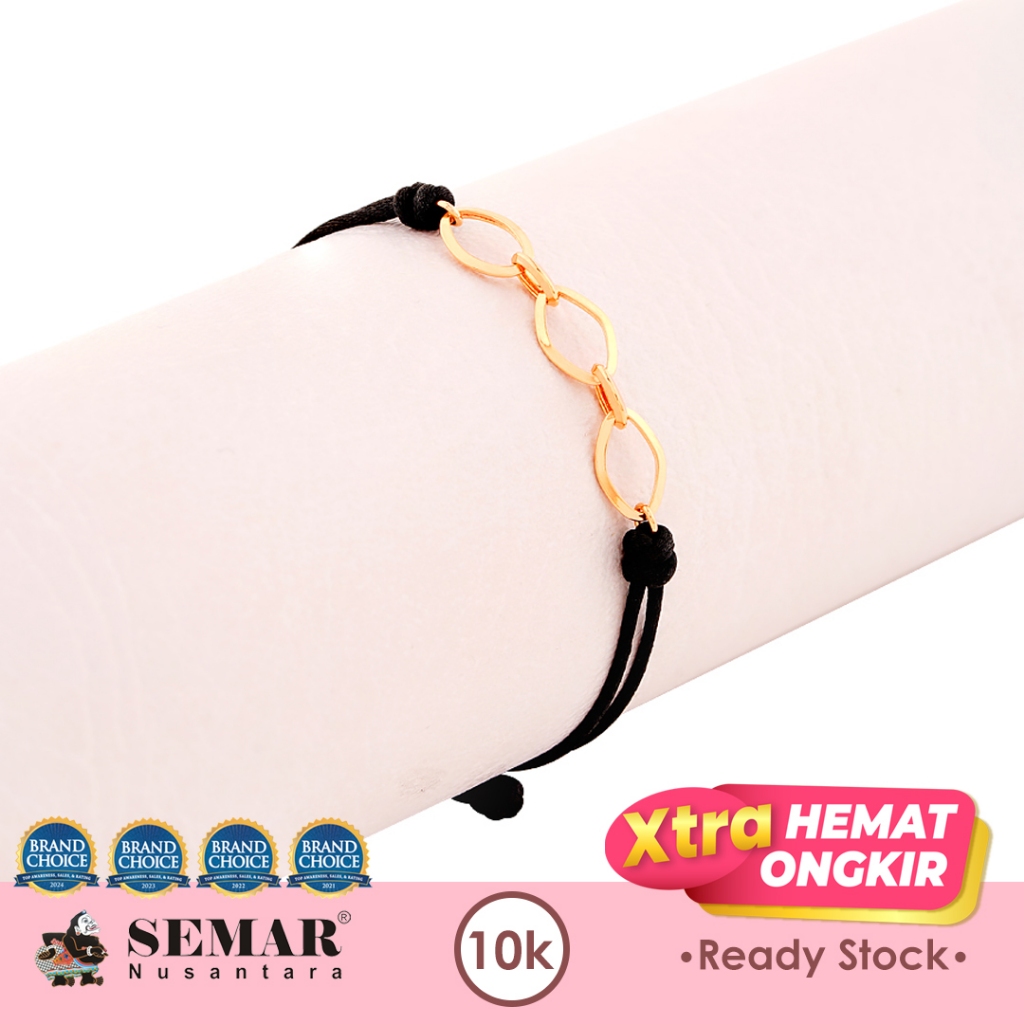 Gelang Tali Emas Lorenza Gold 10K Semar Nusantara