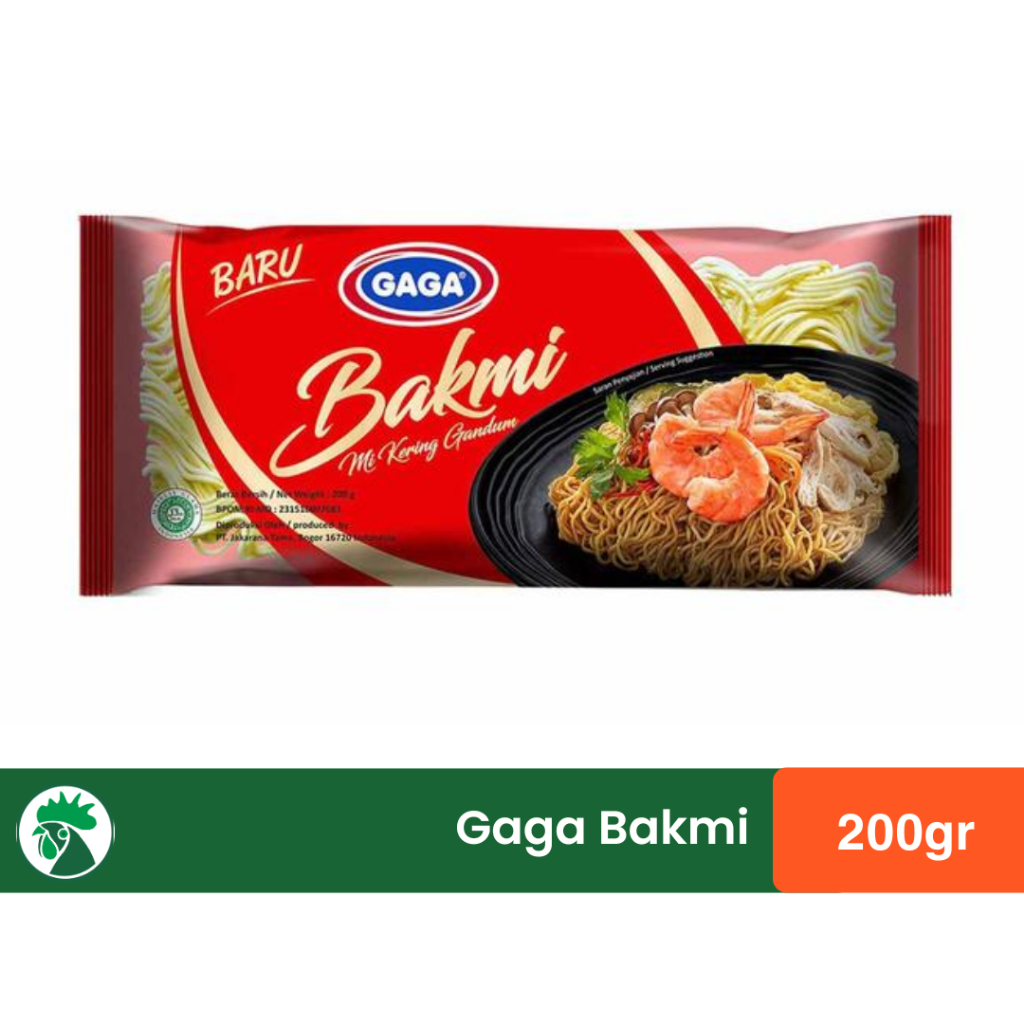 

GAGA Bakmi Mie Gandum Kering 200gr