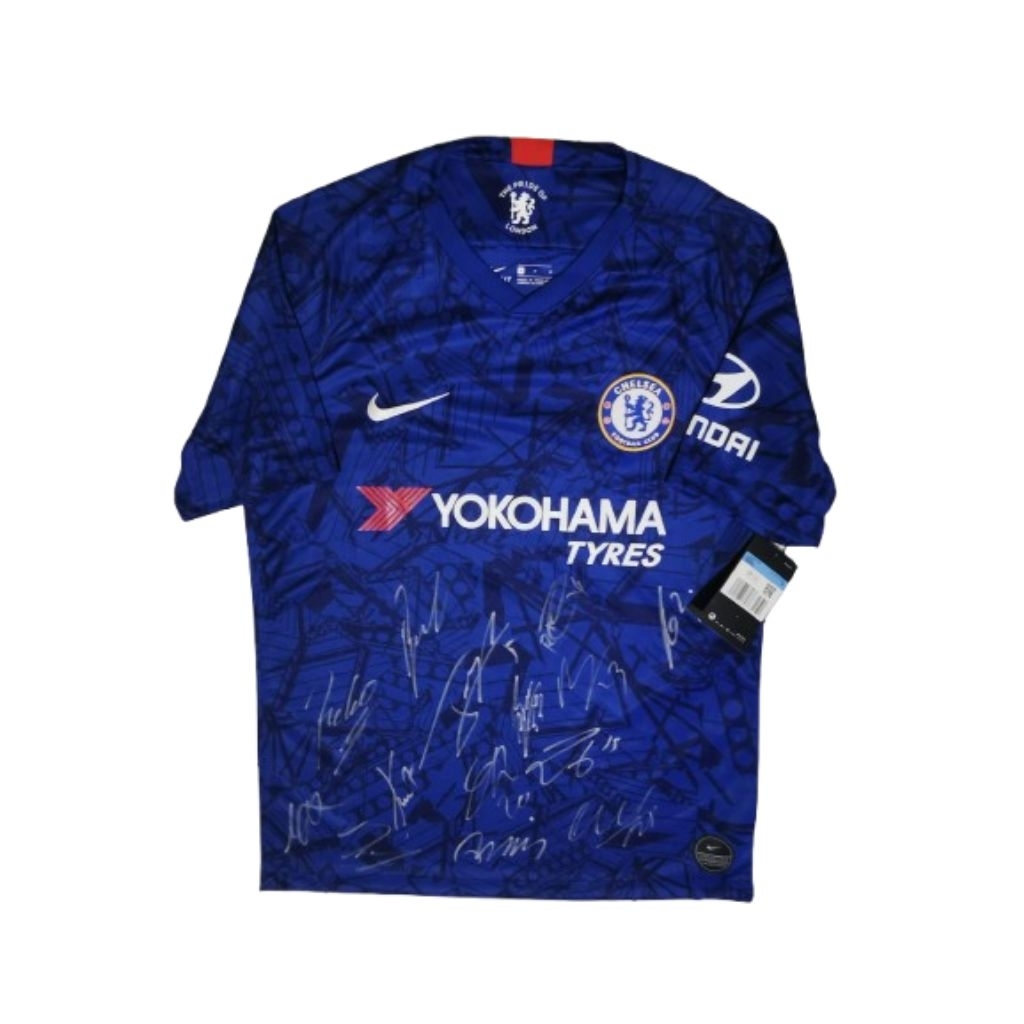 Chelsea FC Team-Signed 2019/20 Home Jersey | Yokohama Tyres Sponsor | Authentic Memorabilia
