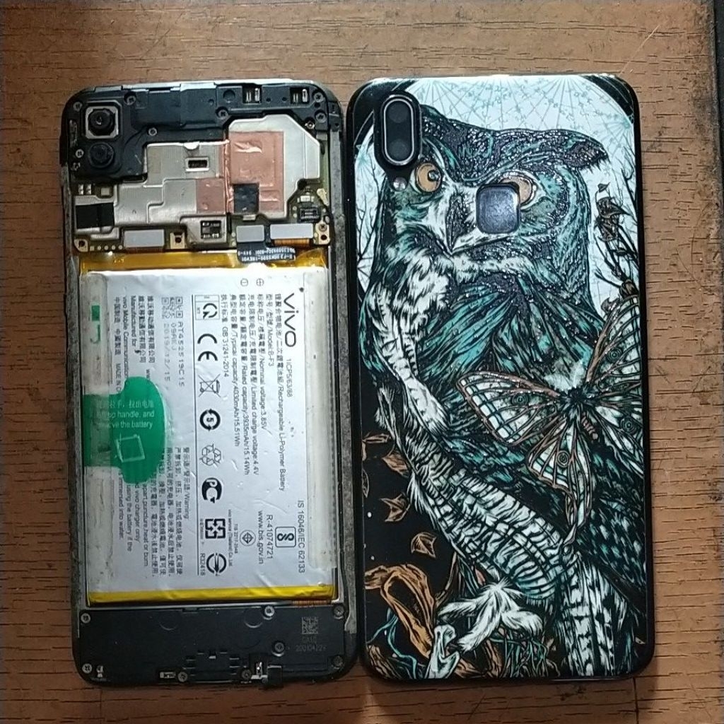 Vivo y93 mati rusak ic emmc lcd mati, lcd rusak