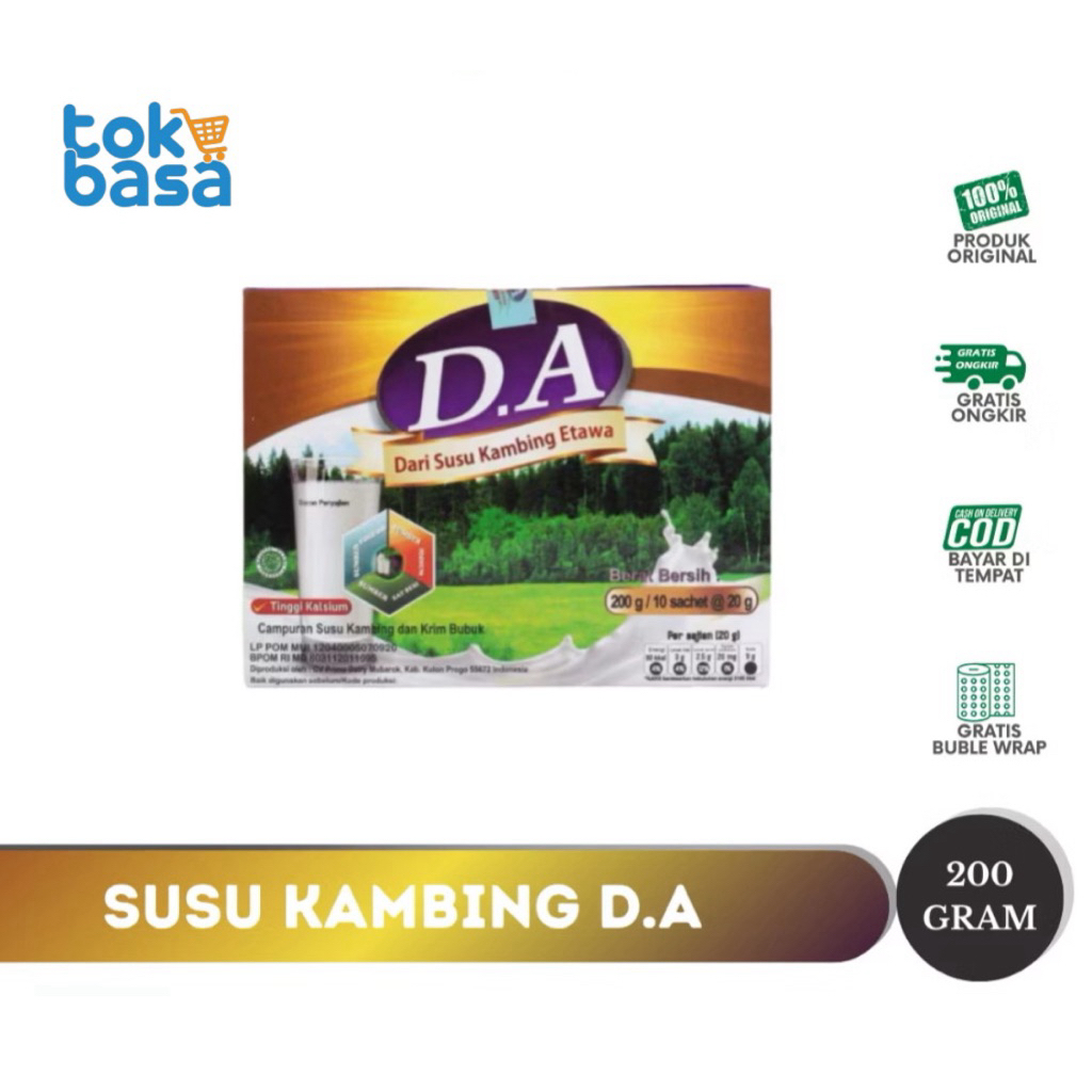 

SUSU KAMBING DA D.A D.A KOLOSTRUM | susu kambing dengan kolostrum | bantu tingkatkan imun & anti virus | kaya nutrisi alami | original 100% | bisa COD
