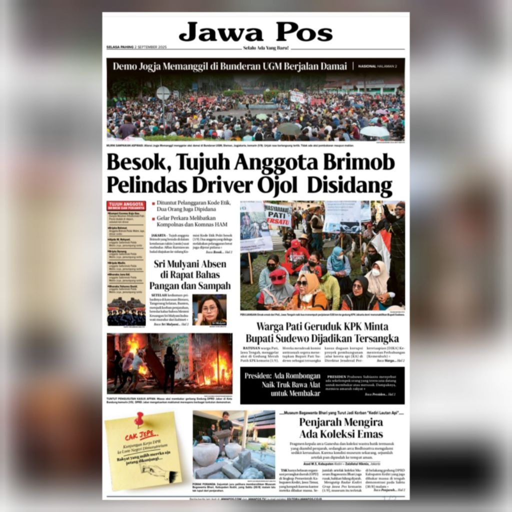 KORAN JAWA POS EDISI DESEMBER 2025 ( DIJUAL HARIAN )