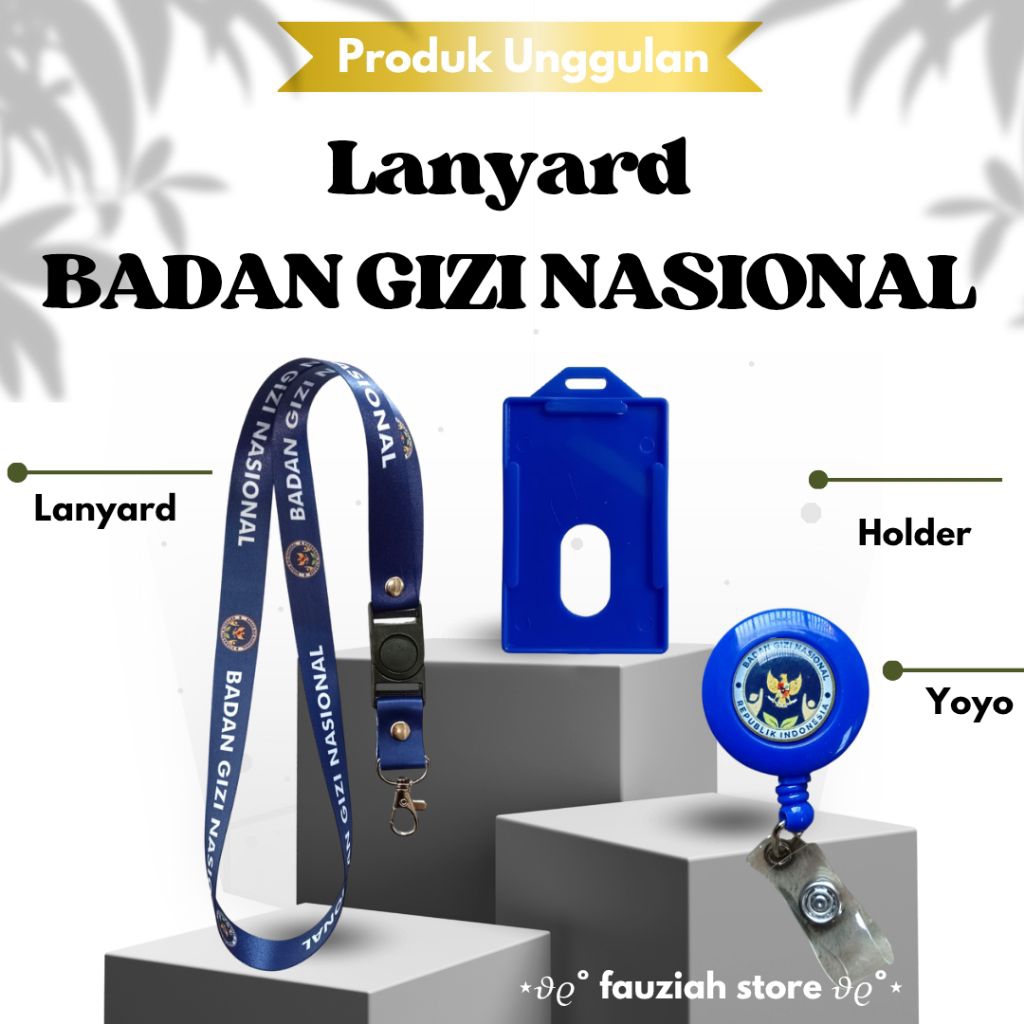 

READY! TALI ID CARD BADAN GIZI NASIONAL / LANYARD BADAN GIZI NASIONAL TERMURAH!!!