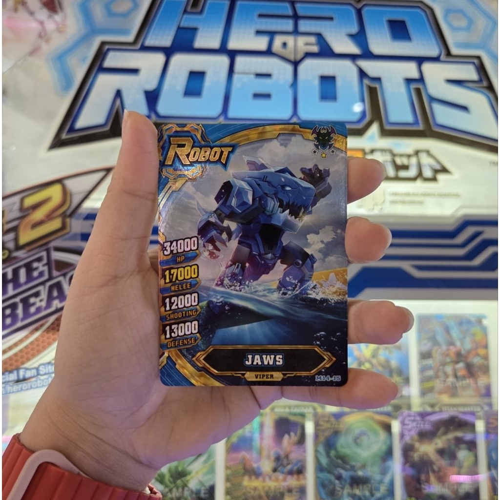 Collection Card Hero of Robots JAWS VIPER M14-015 Galaxy Epoch Ver 2