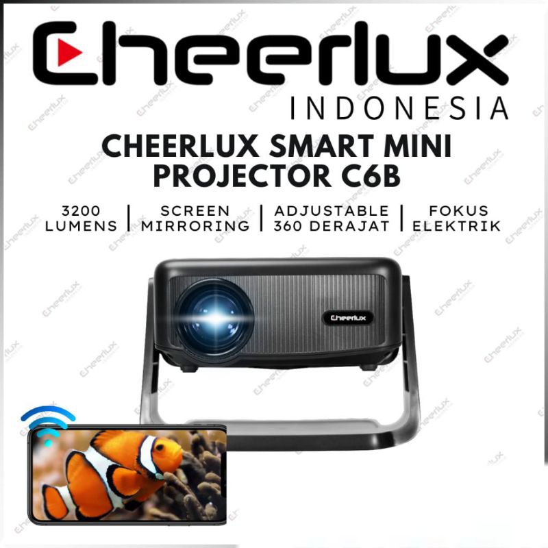 LED Proyektor CHEERLUX C6B Android (3200L)