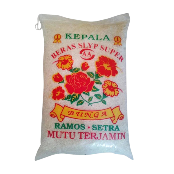 

BERAS SLYP SUPER CAP BUNGA RAMOS SETRA [5 KG]
