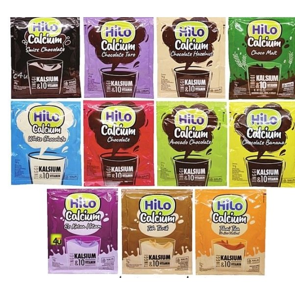 

Hilo Calcium 1 renceng isi 10 sachet All Variant