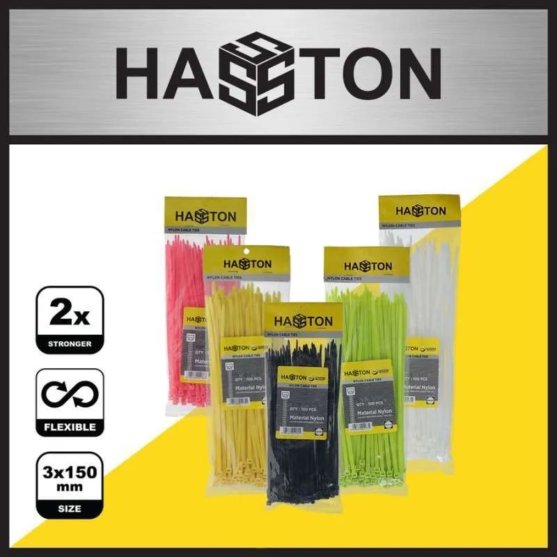 KABEL TIES WARNA WARNI HASSTON 4580