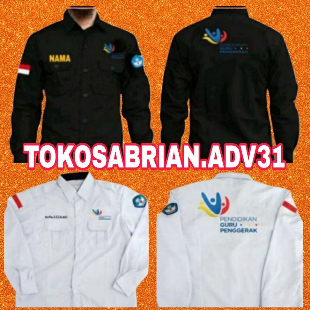 kemeja guru perggerakan baju guru perggerakan seragam guru prnggerak PDH guru penggerak