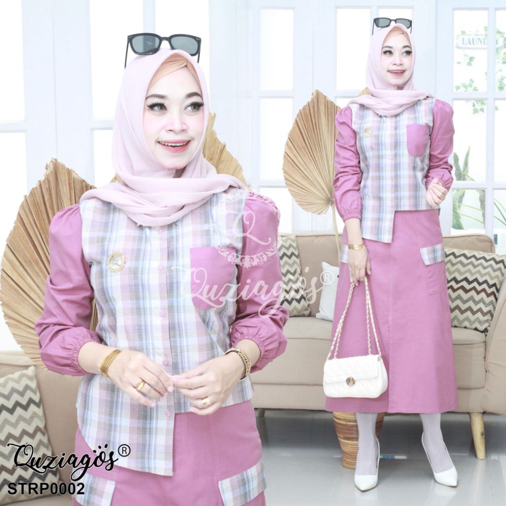 SET ROK KEMEJA TRISET BY QUZIAGOS