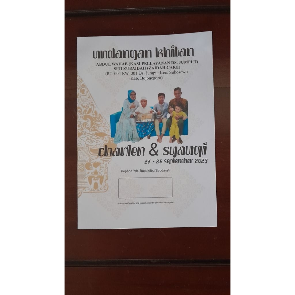 UNDANGANKHITAN UNDANGAN KHITANAN ANAK UNDANGAN UNIK KEKINIAN