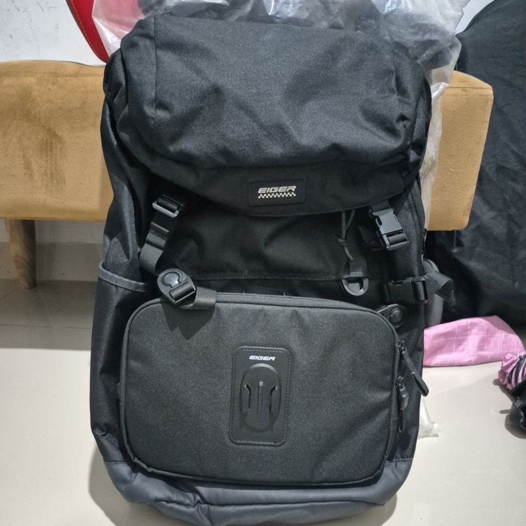 EIGER FLEETMASTER BACKPACK 25L BLACK tas naik gunung
