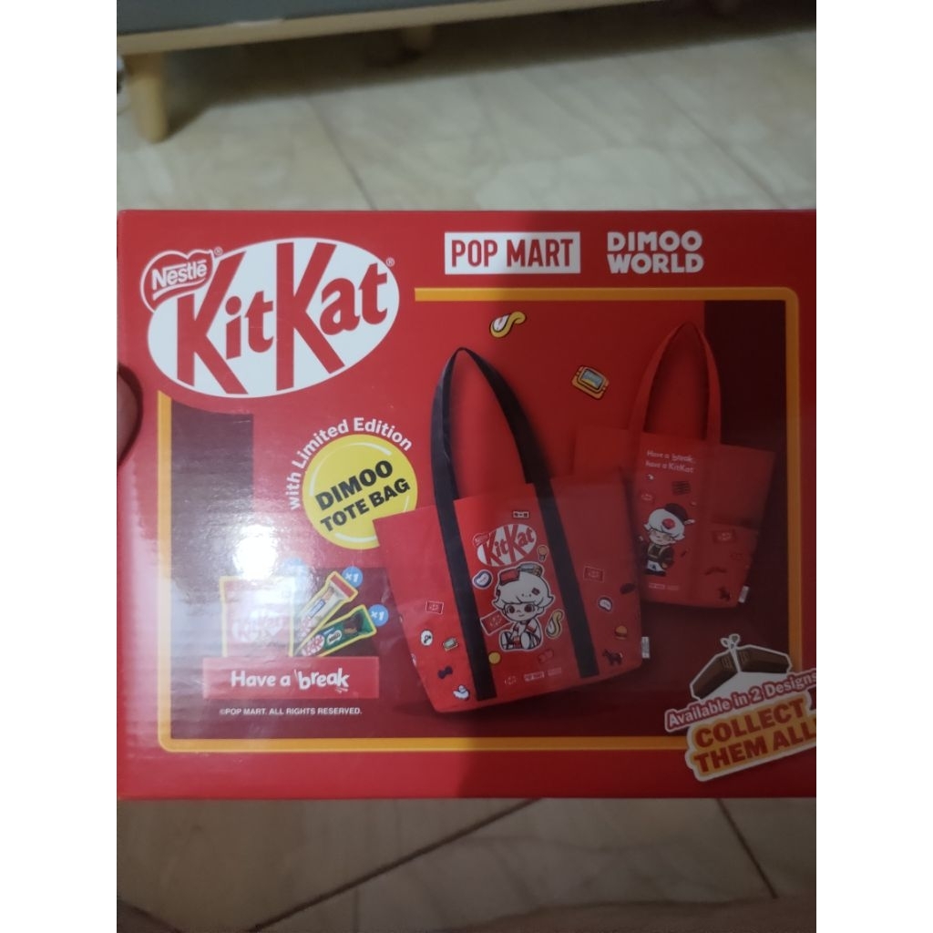 Kitkat x dimoo popmart limited edition singapore Brand new