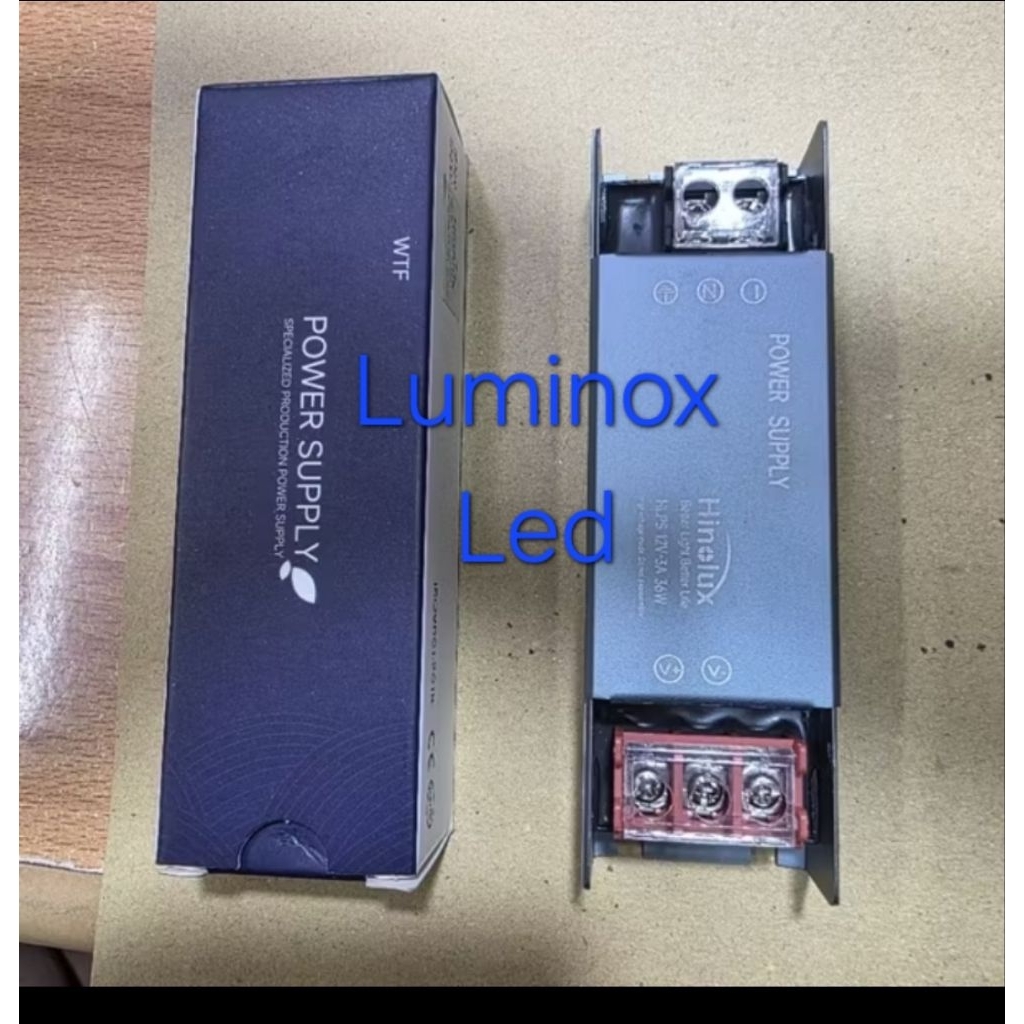driver psu led 3a 36w 36watt dc 12volt / trafo led hinolux 12v 3ampere 36w 36 watt