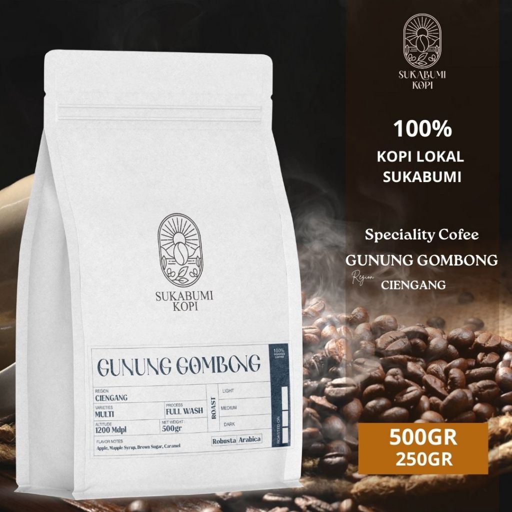 

KOPI SUKABUMI - Gunung Gombong Speciality Kopi Arabica Grade 1 Roasted Beans