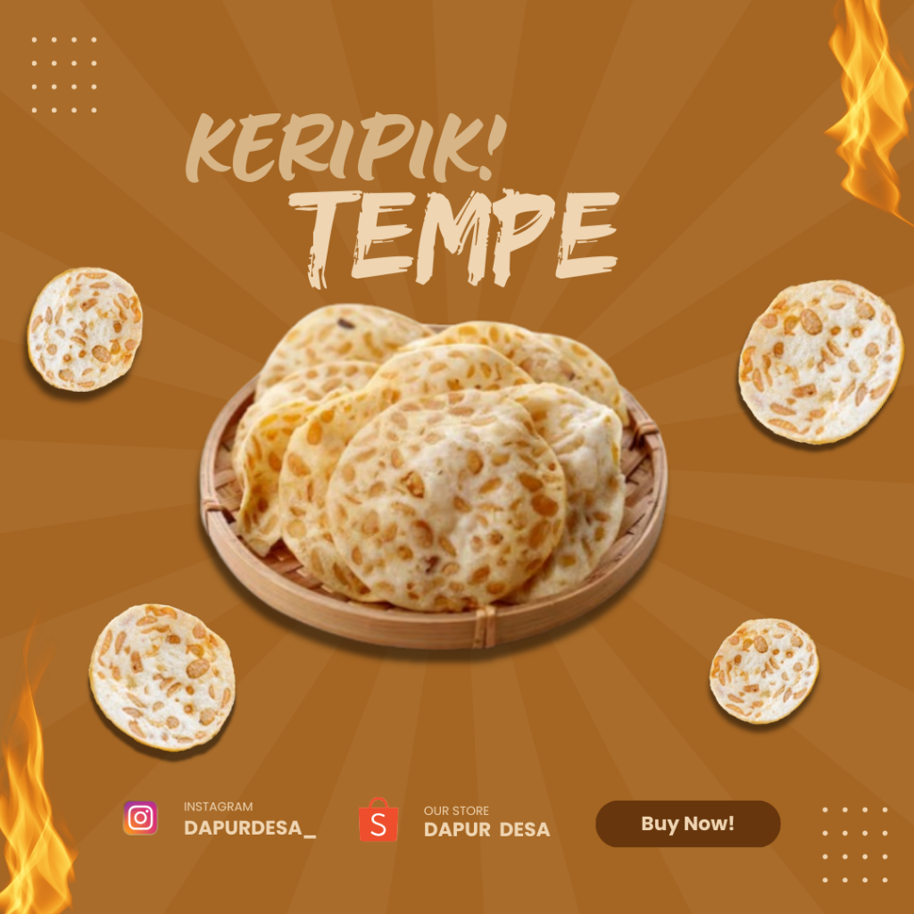 

Keripik Tempe Sagu 250 Gram Gurih Dan renyah Rasa Asin
