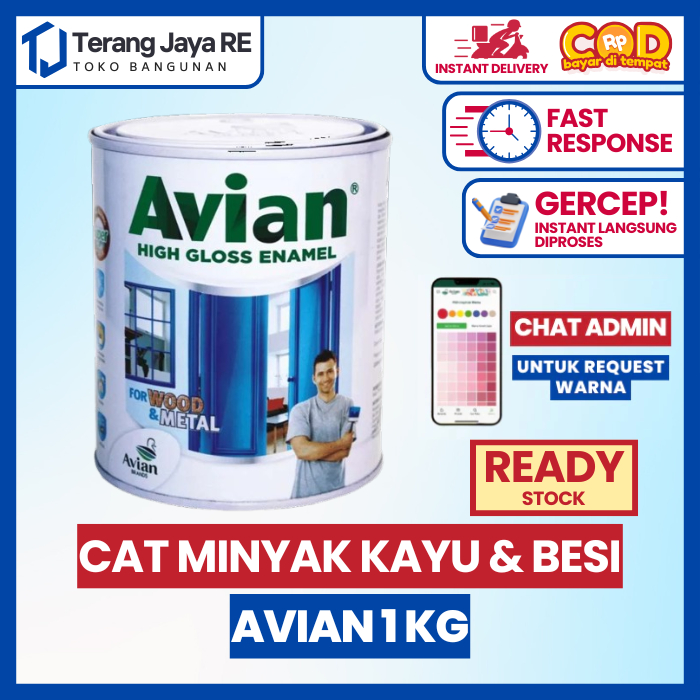 Cat Kayu dan Besi Avian Tinting 1 Kg