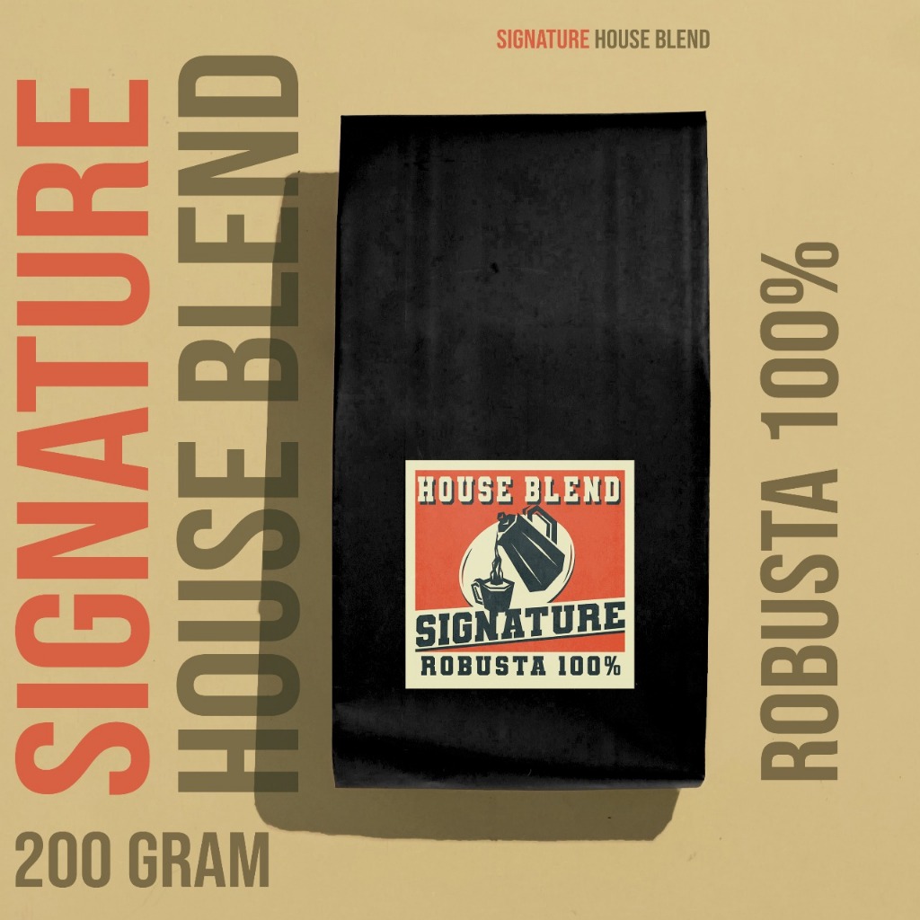 

Arabika Signature House Blend – Fresh Roasted 100% Robusta [200gr], Biji | Bubuk | Giling | Whole Bean | Jogja Roaster