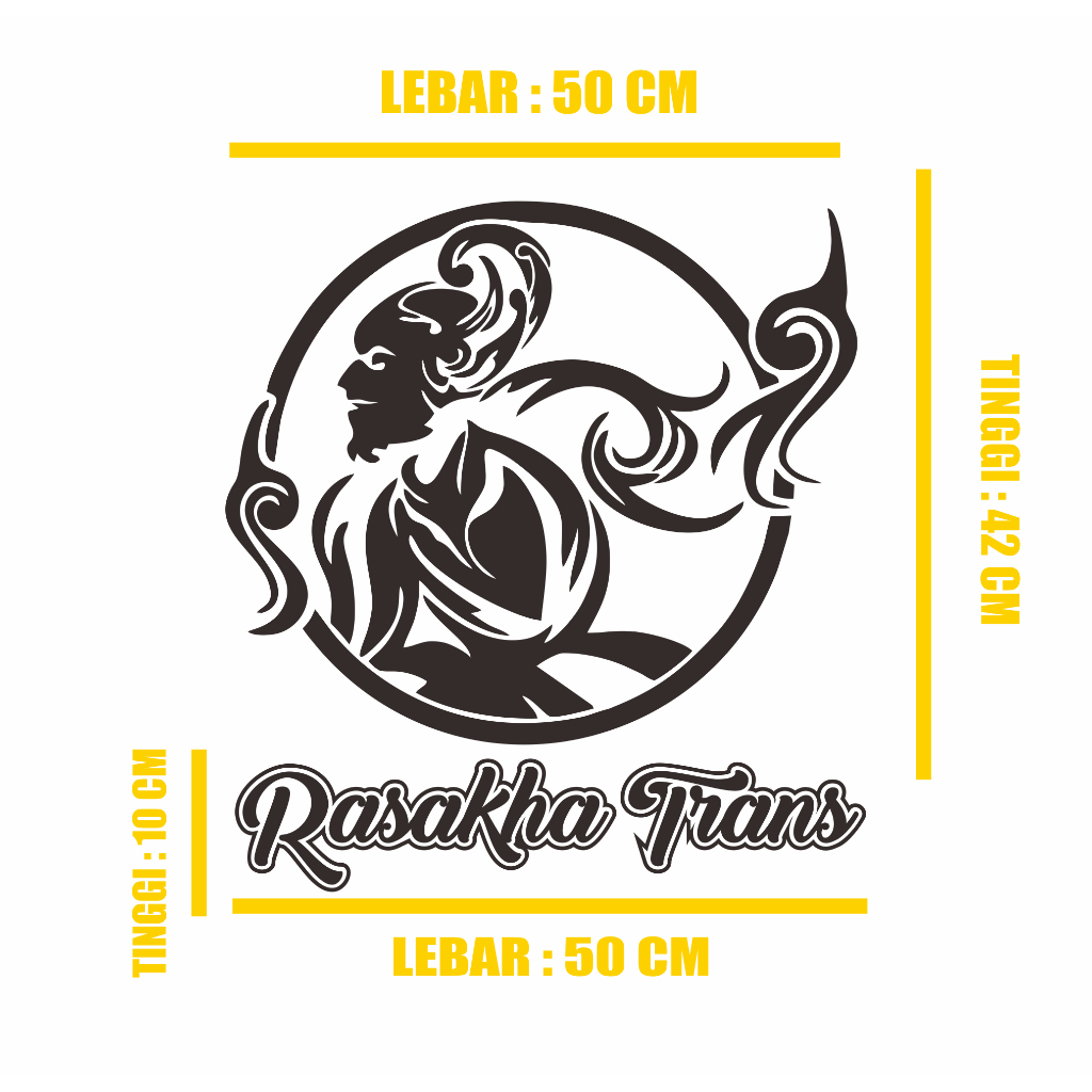 Stiker wayang po haryanto stiker wayang stiker mobil stiker bus