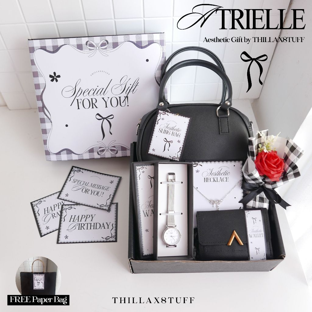 [ ATRIELLE ] HAMPERS CEWEK PREMIUM KADO ULANG TAHUN GRADUATION AESTHETIC GIFT BOX HADIAH PACAR WISUD