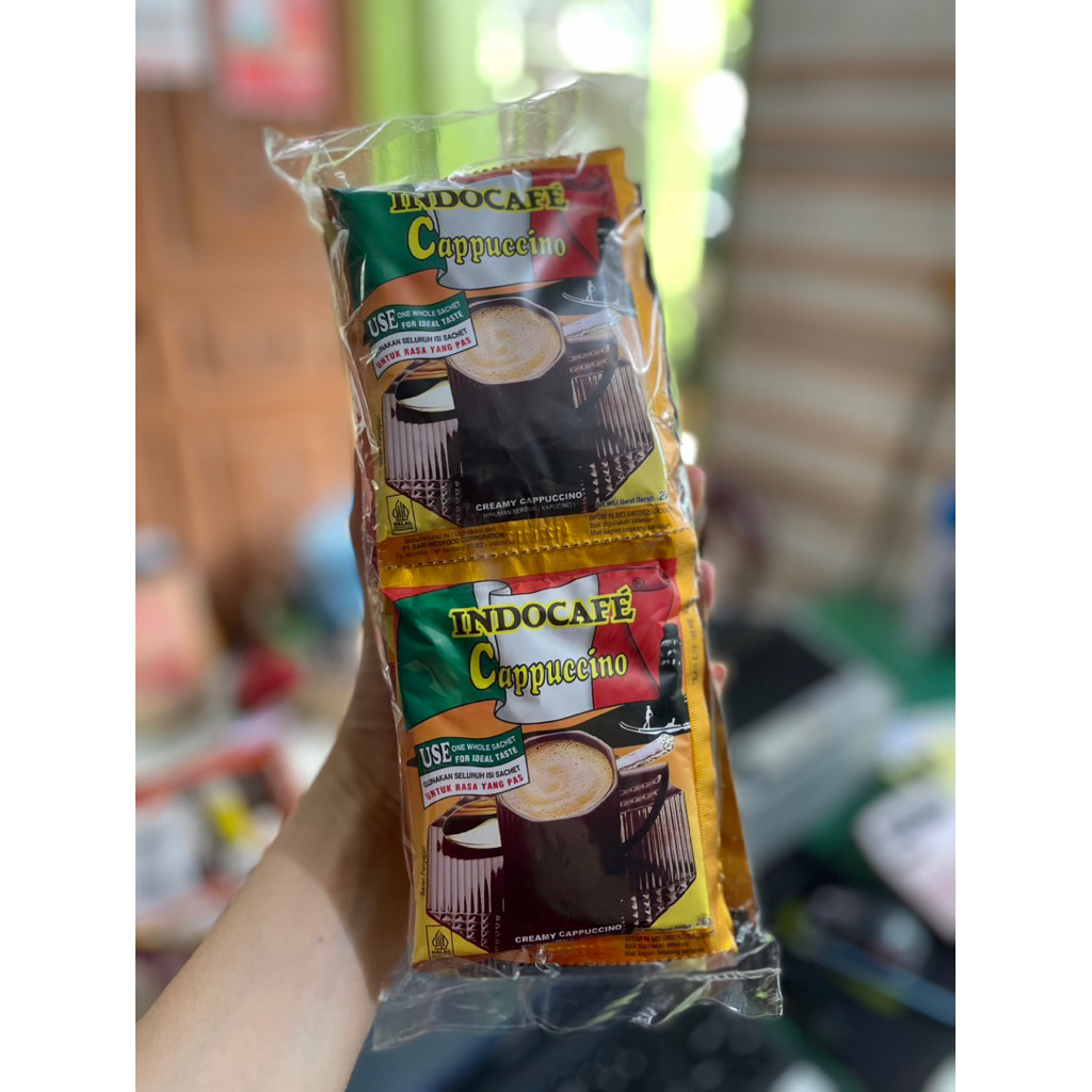

Indocafe Cappucino Per renceng isi 10 sachet @ 25 gr