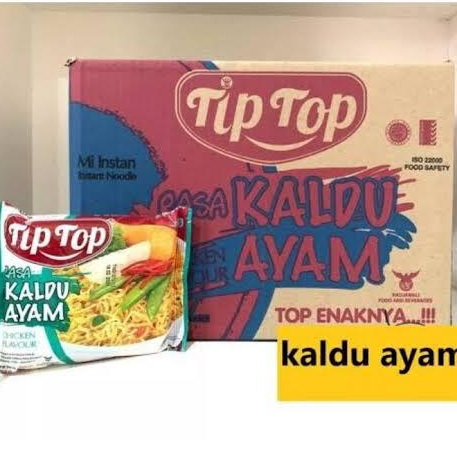 

Mie Instant Kaldu Ayam Tip Top 1 Dus / Mie Tip Top 1 Dus