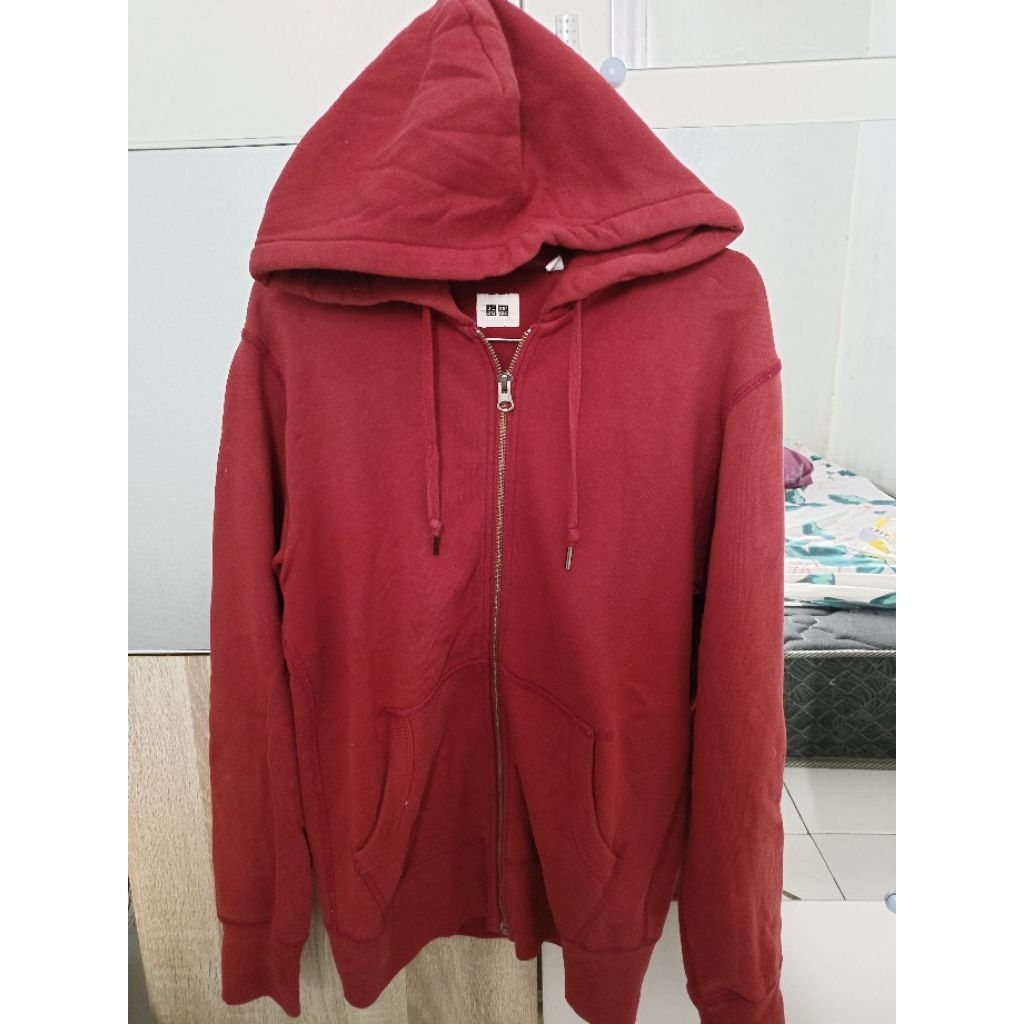 Hoodie Ziper Uniqlo Original