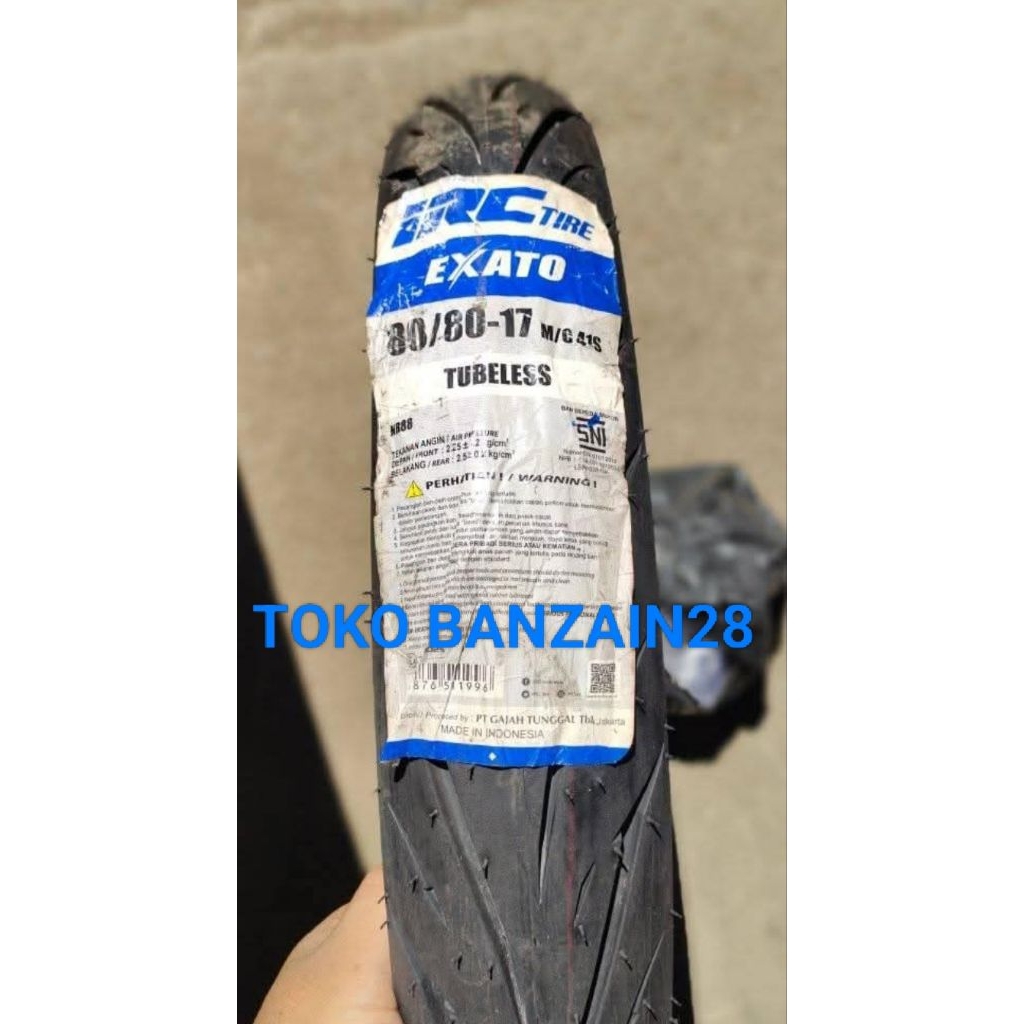 BAN LUAR IRC EXATO RING 17 UNTUK JENIS MOTOR SUPRA X JUVITER Z SMASH SHOGUN SP