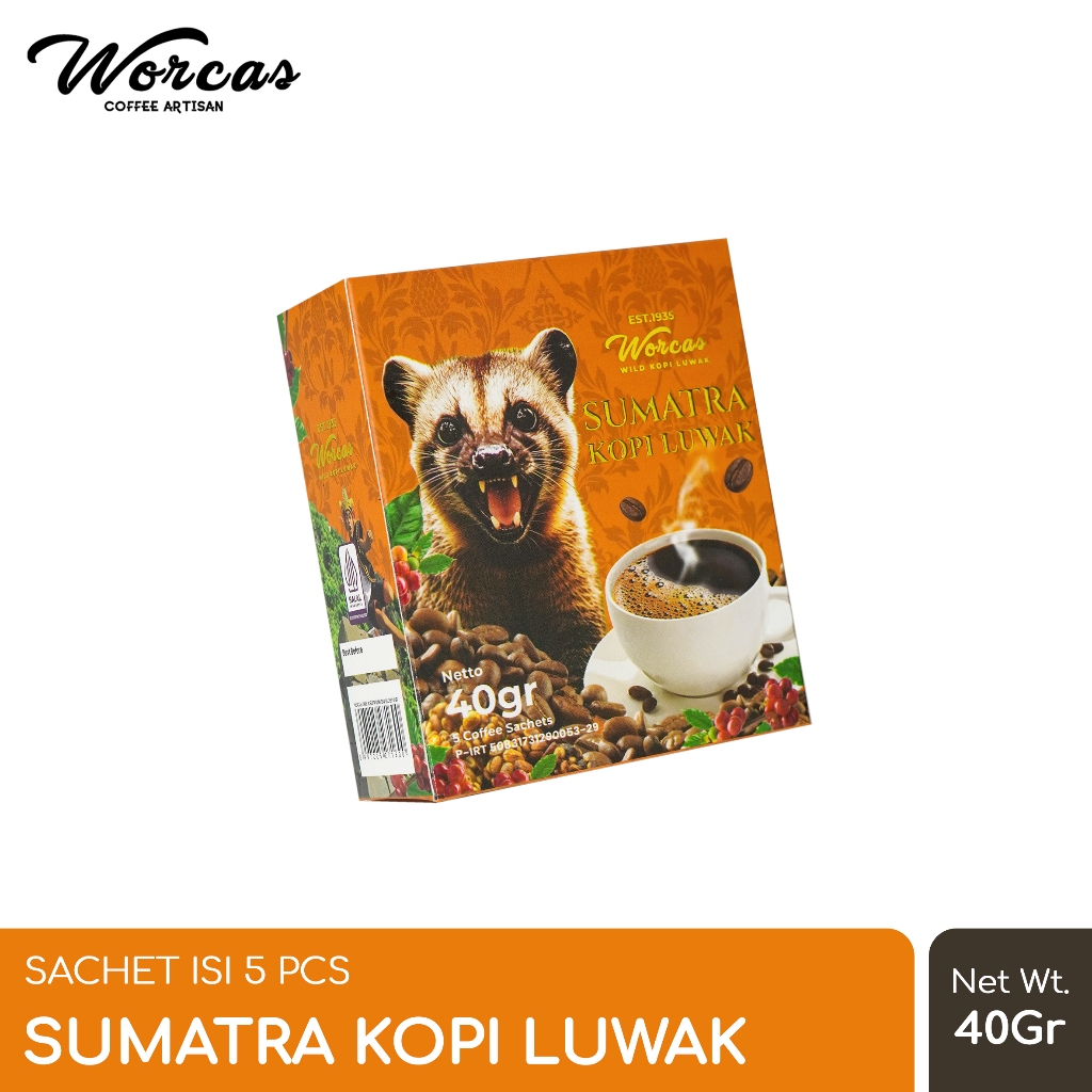 

WORCAS Sumatra Kopi Luwak Sachet (5pcs)