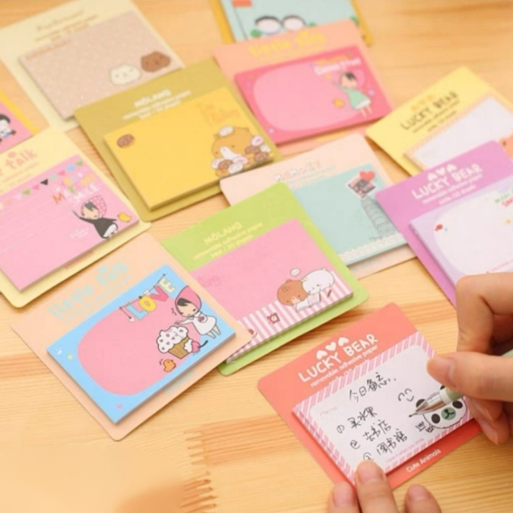 

GYN Sticky Notes Kartun/ Tempelan Kertas Catatan Memo Note Karakter Cartoon Lucu Unik